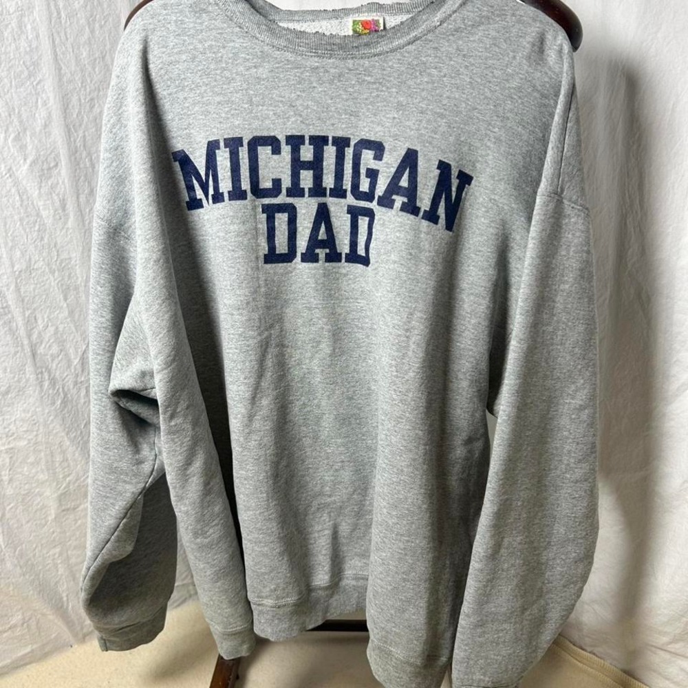 Vintage University of Michigan Wolverines Dad Sweatshirt‎  Mens Sz XXL